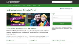NCC Schools Portal - Nottinghamshire County Council