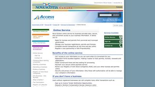 Online Service | Access Nova Scotia | Government of NS