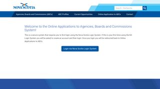 Online Applications to Agencies, Boards and Commissions (ABCs ...