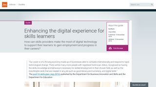Enhancing the digital experience for skills learners | Jisc