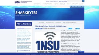 NSU New Wireless Network: 1NSU Wireless - NSU Newsroom - Nova ...