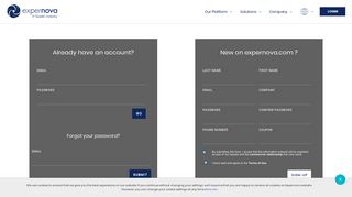 Log in to the Expernova Platform - You're new? Create your account