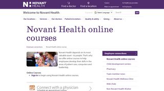 Novant Health online courses | Novant Health