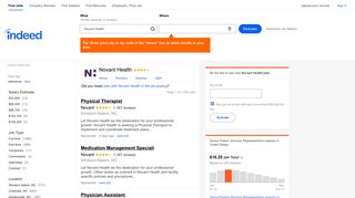 Novant Health Jobs, Employment | Indeed.com