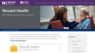 Novant Health | Careers | Novant Health UVA Health System