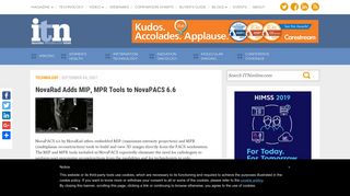 NovaRad Adds MIP, MPR Tools to NovaPACS 6.6 | Imaging ...