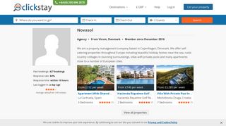 Novasol | Agent with 21950 properties | Clickstay
