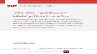NovaStor NovaBACKUP® - Buffalo Technology