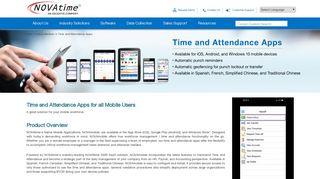 Time and Attendance Apps - Novatime
