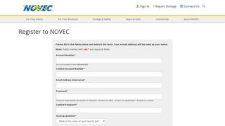 Register to NOVEC