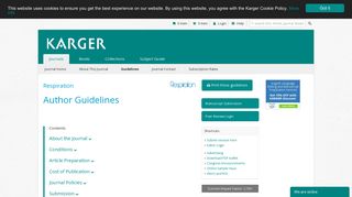 Respiration Guidelines - Karger Publishers