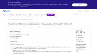 Novell Client login script problems with Windows 10 and iPrint Client
