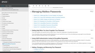 Managing Mailbox Passwords - GroupWise 2014 R2 Client ... - Novell