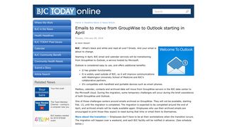 Emails to move from GroupWise to Outlook starting in April - BJC Today
