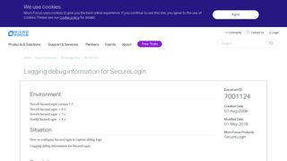 Logging debug information for SecureLogin. - Home | Micro Focus Blog