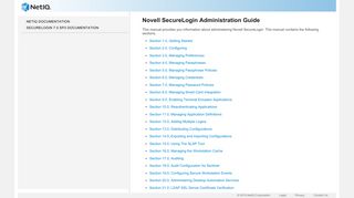 NetIQ Documentation: Novell SecureLogin Administration Guide ...