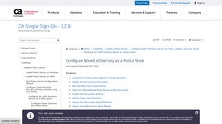 Configure Novell eDirectory as a Policy Store - CA Single Sign-On ...