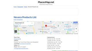 Novera Products Ltd., Dhaka, Bangladesh | Phone: +880 1777-435977