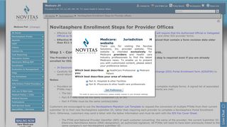 Novitasphere Enrollment Steps for Provider offices - Novitas Solutions