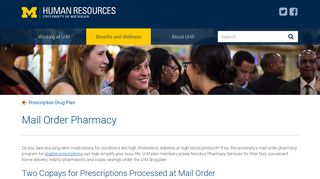 Mail Order Pharmacy | Human Resources University of Michigan