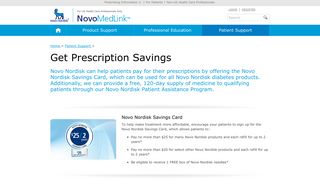 Savings and Financial Assistance for Diabetes Patients | NovoMedLink