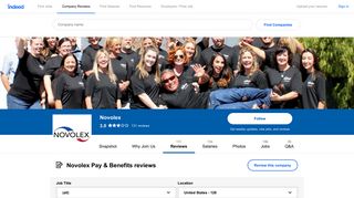 Working at NOVOLEX: Employee Reviews about Pay & Benefits ...