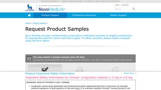 Samples of Novo Nordisk Diabetes & Hormone Therapy Products ...