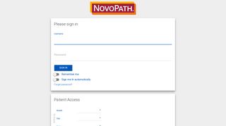 NovoPath Portal