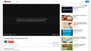 Novopay Retailer 2.0 apps login process - YouTube