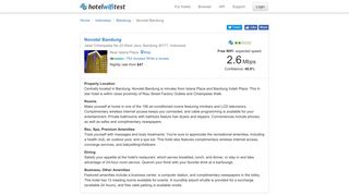 Novotel Bandung - Hotel WiFi Test