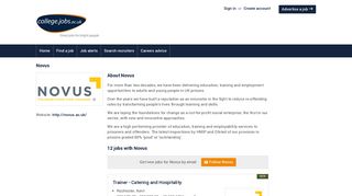 Jobs with Novus | college.jobs.ac.uk