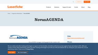 NovusAGENDA | Laserfiche Integrations Marketplace