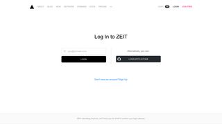 ZEIT – Login