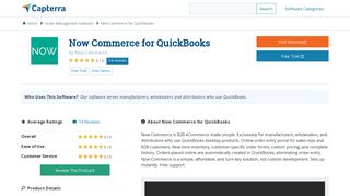 Now Commerce for QuickBooks Reviews and Pricing - 2019 - Capterra
