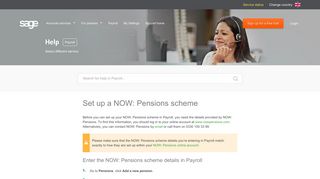 Set up a NOW: Pensions scheme - Sage