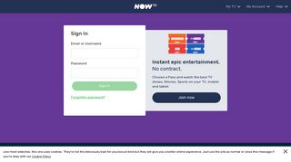 Sign In - NowTV