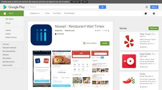 Nowait - Restaurant Wait Times - Apps on Google Play