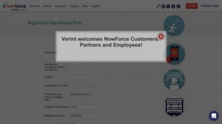 NowForce » Registration Page Request Form
