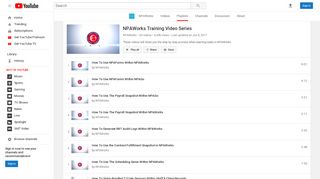 NPAWorks Training Video Series - YouTube