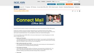 Connect Mail (Office 365) - Ngee Ann Polytechnic