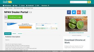 NPAV Dealer Portal 1.9 Free Download