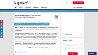 National Petroleum Construction Company (NPCC) Careers & Jobs ...