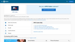 NPG Cable: Login, Bill Pay, Customer Service and Care Sign-In - Doxo