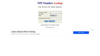 NPI Lookup