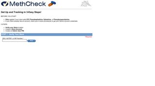 Retail Portal - Register - MethCheck