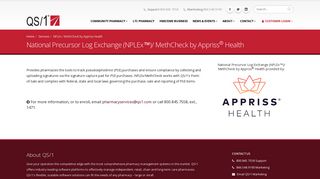 NPLEx / MethCheck by Appriss Health | QS/1