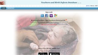 Log in - Newborn and Birth Defects Database