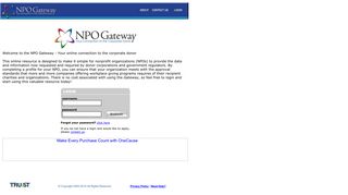 NPO Gateway | Welcome