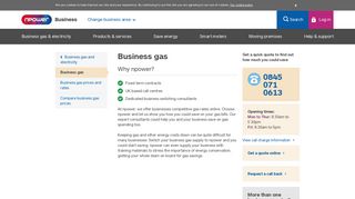Business Gas - Business | npower