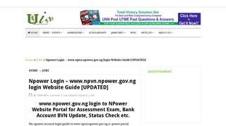 Npower Login - www.npvn.npower.gov.ng login Website Guide ...